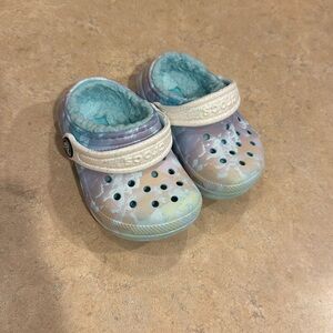 Toddler Sherpa lined crocs